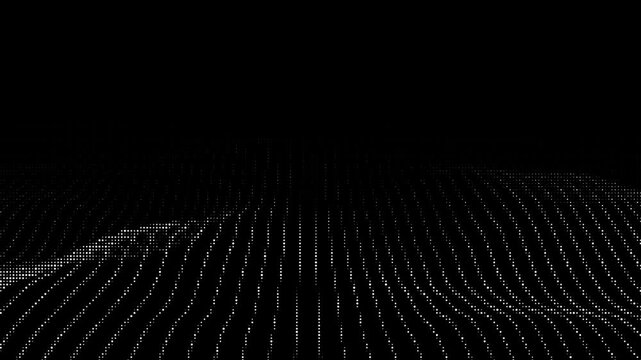 Hi tech lights elements led dots seamless loop digital abstract Digital small circles little dots screen technology cloud computing ai grid.