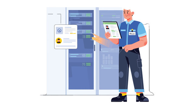 IT Support Technician in Server Room