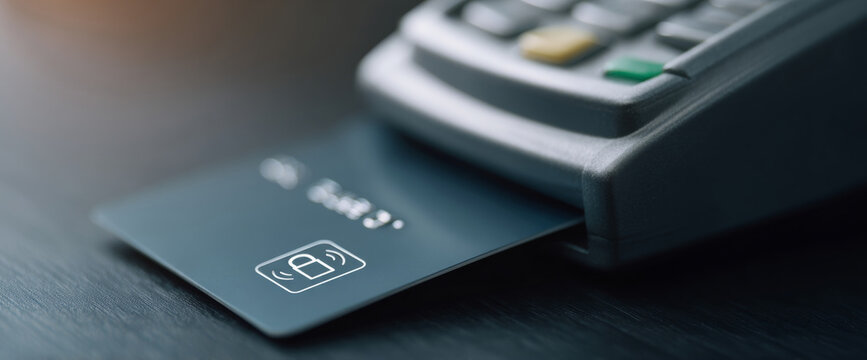 Contactless payment card with terminal