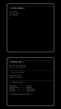 Vertical video Futuristic terminal style UI overlay displaying fictional artificial intelligence system logs, diagnostics, and boot sequence. Sci-fi HUD interface video overlay template
