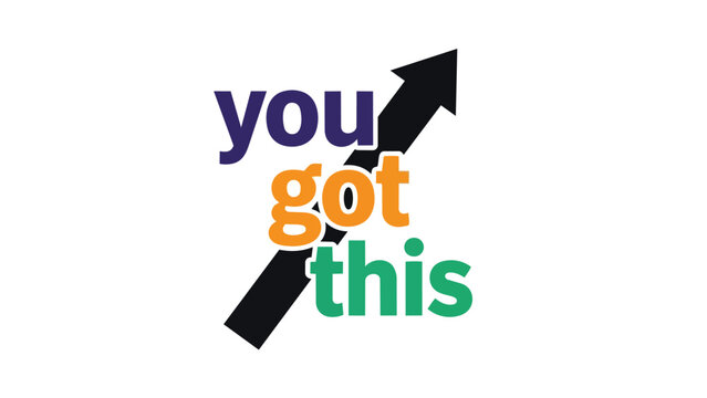 A powerful visual message symbolizing encouragement, perseverance, and upward trajectory, affirming self-belief and continuous improvement towards