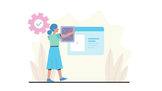 Website Development Animation Scene