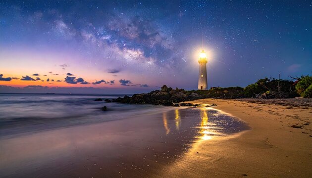 Lighthouse at dawn