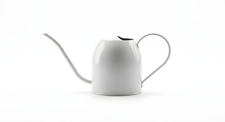 Serene Watering Can: Minimalist elegance defines this pristine watering can, its sleek design promising gentle care for plants and a touch of modern simplicity.