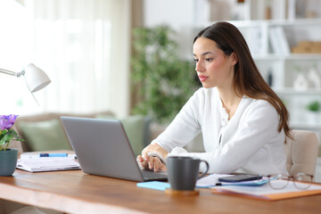 Self employed working online using personal computer