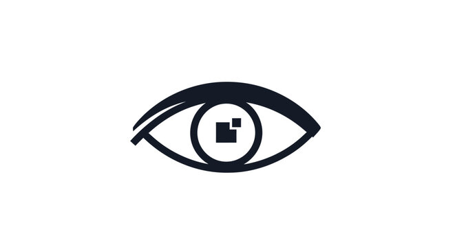 A stylized illustration of a human eye.