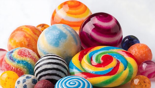 assorted, background, berry, birthday, bonbon, bright, candy, cane, childhood, close, closeup, color, colorful, confection, confectionery, delicious, dessert, different, food, fruit, green, group, hol