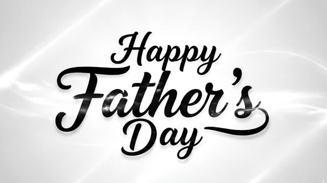 Happy father's day greeting card with elegant typography