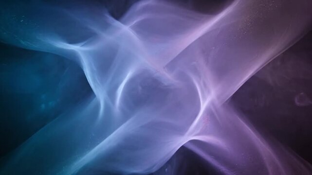 swirling purple smoke isolated on transparent background