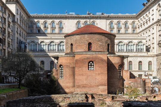 St. George Rotunda Church and Ancient Roman Ruins, one of the most significant historical landmarks in the heart of the Bulgarian capital, Sofia, Bulgaria