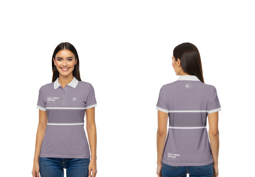 Women's Polo Shirt Mockup