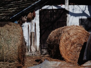 hay bales in a farm © Regina