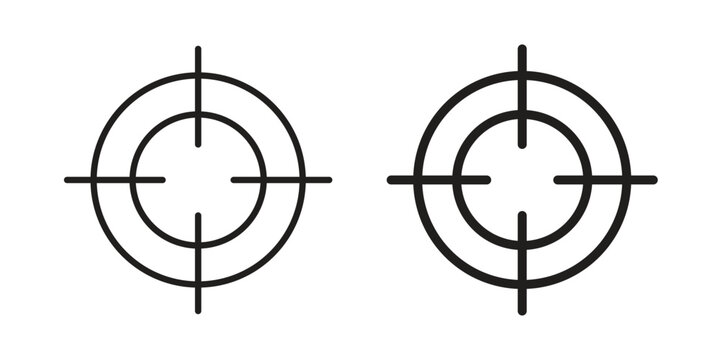 Focus icon symbol vector elements for infographic web. EPS10