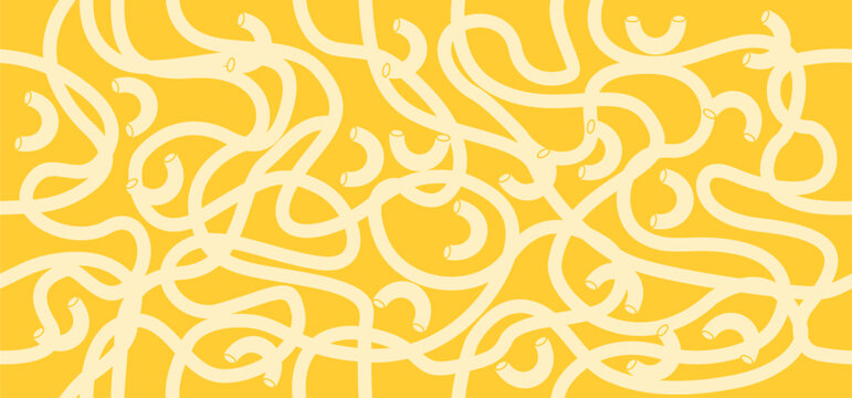 pasta spaghetti Ramen pattern yellow abstract background