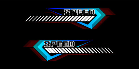Fototapeta premium Sports background, speed racing graphic vector illustration