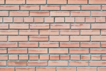 Fototapeta premium Red brick wall texture background, clean and modern masonry.