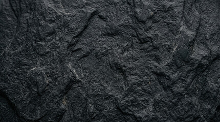 Naklejka premium Close-Up of Textured Dark Slate Stone Surface with Natural Cracks and Rough Details