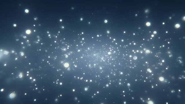 Beautiful abstract background of shimmering particles, light dust and bokeh, sparkling lights