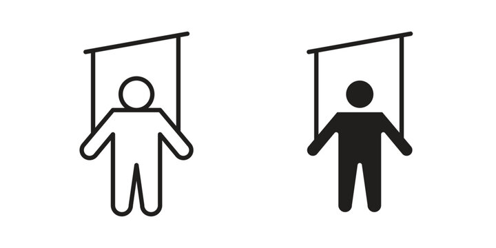 Puppet icon symbol vector elements for infographic web. EPS10