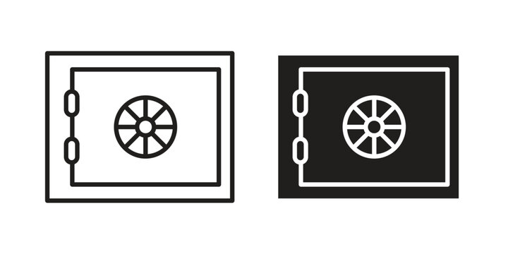 Safe icon symbol vector elements for infographic web. EPS10