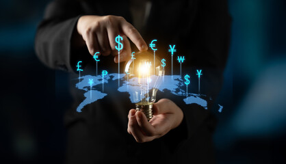 Fintech powers global currency exchange with secure digital conversion, modern platforms, and...