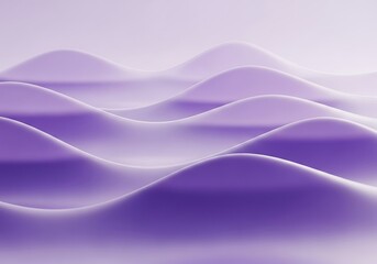 Obraz premium Smooth flowing parallel waves exhibit vibrant purple gradients across the surface