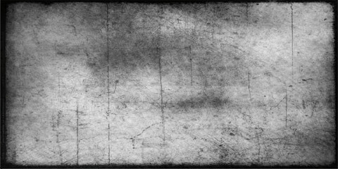 Fototapeta premium Grunge film textured background with gray concrete frame