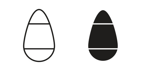 Fototapeta premium Candy Corn icon line vector illustration in solid color design