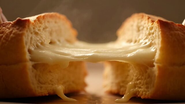 grilled cheese sandwich being pulled apart 2.
