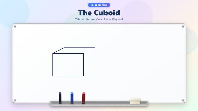 Educational Video Explaining the Geometry of a Cuboid.