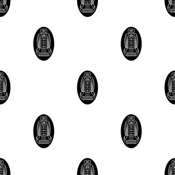 Car Bucket Seat Icon Seamless Pattern Y_2508002