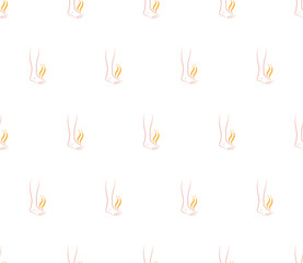 Obraz premium Feet Odour Icon Seamless Pattern Y_2510002