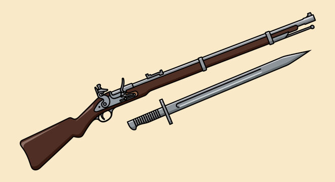 Patriots celebrate Independence Day with rifle and bayonet