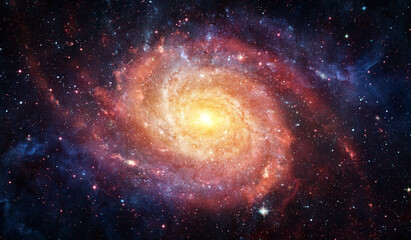 Beautiful galaxy on night sky, stars in the space. Galaxy in outer space. Elements of this image furnished by NASA.