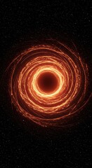 Fototapeta premium Abstract cosmic vortex background illustrating infinite density and warped spacetime effects. Theoretical future digital convergence concept, density, network, distortion