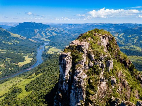 Pico Agudo, Sapopema - aerial view from the mountaintop
