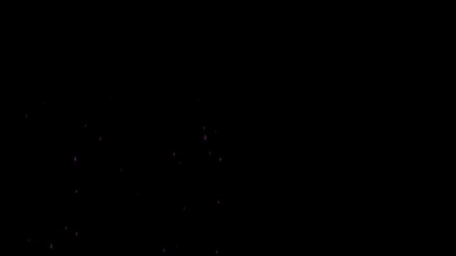 Abstract black background with scattered white speckles and texture