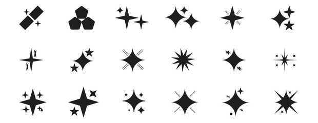 Fototapeta premium New Stars collection. Golden and Black set of Stars, isolated on transparent background, icon. Design star Vector. Stylish star icon.