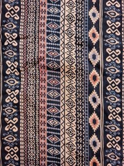 ethnic geometric striped fabric pattern textile background with traditional ornamental motifs