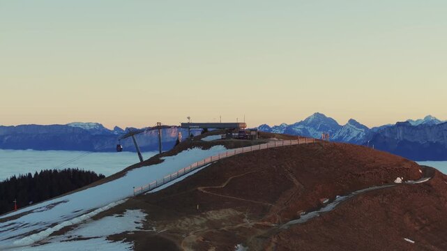 Ski resort closed due to global warming (Semnoz, France)