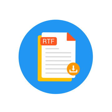 RTF Document File Download Icon