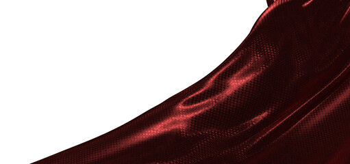 Naklejka premium Abstract design of luxurious red fabric. Ideal for backgrounds, textiles, fashion, and artistic projects. Capture the es