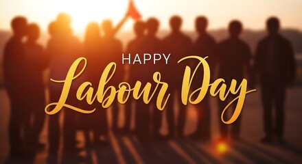 Happy labour day celebration may day greetings workers rights appreciation