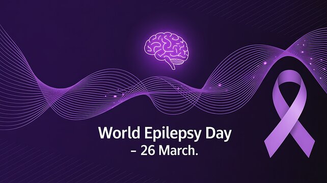 A conceptual illustration commemorating purple day for epilepsy awareness held on 26th of march.