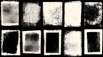 Naklejka premium Textured abstract grunge background borders and frames