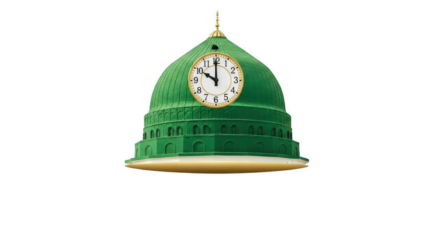 Green clock tower architecture.