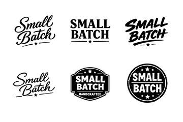 Obraz premium Various small batch logo designs in black and white