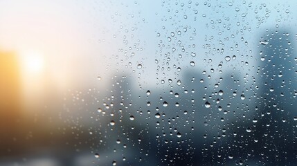 Fototapeta premium 水滴がついた窓