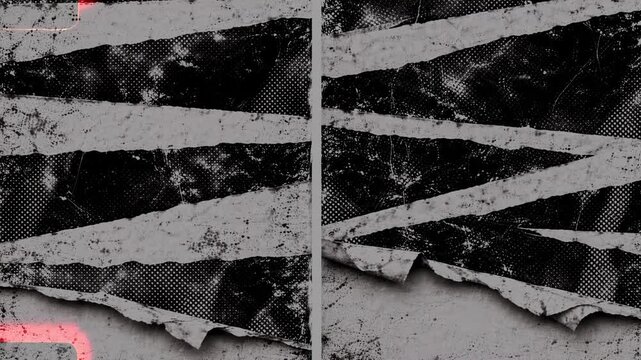 Torn paper grunge texture animated background