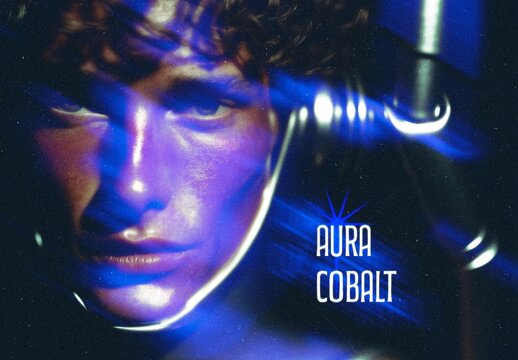 Aura Cobalt Leak Effect Mockup